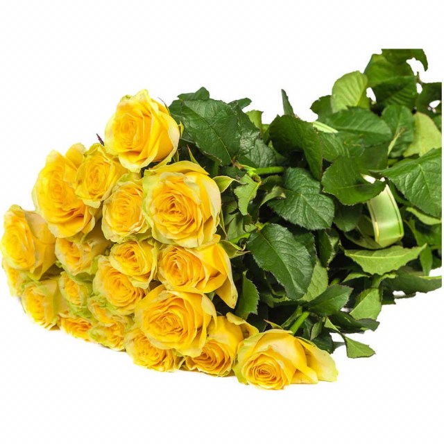 Μπουκέτο κίτρινο 20 τριαντάφυλλα (επιλογή διάφορων χρωμάτων)