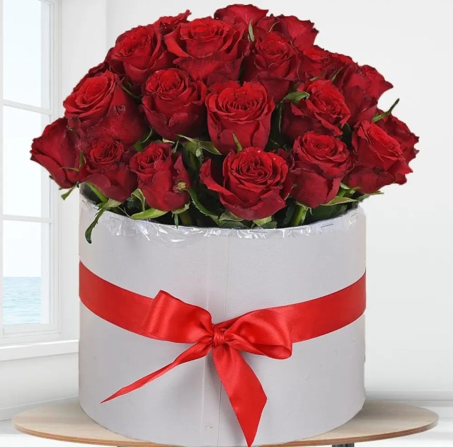Love Box Roses με 15 τριαντάφυλλα